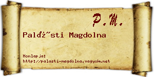 Palásti Magdolna névjegykártya