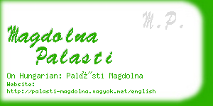 magdolna palasti business card